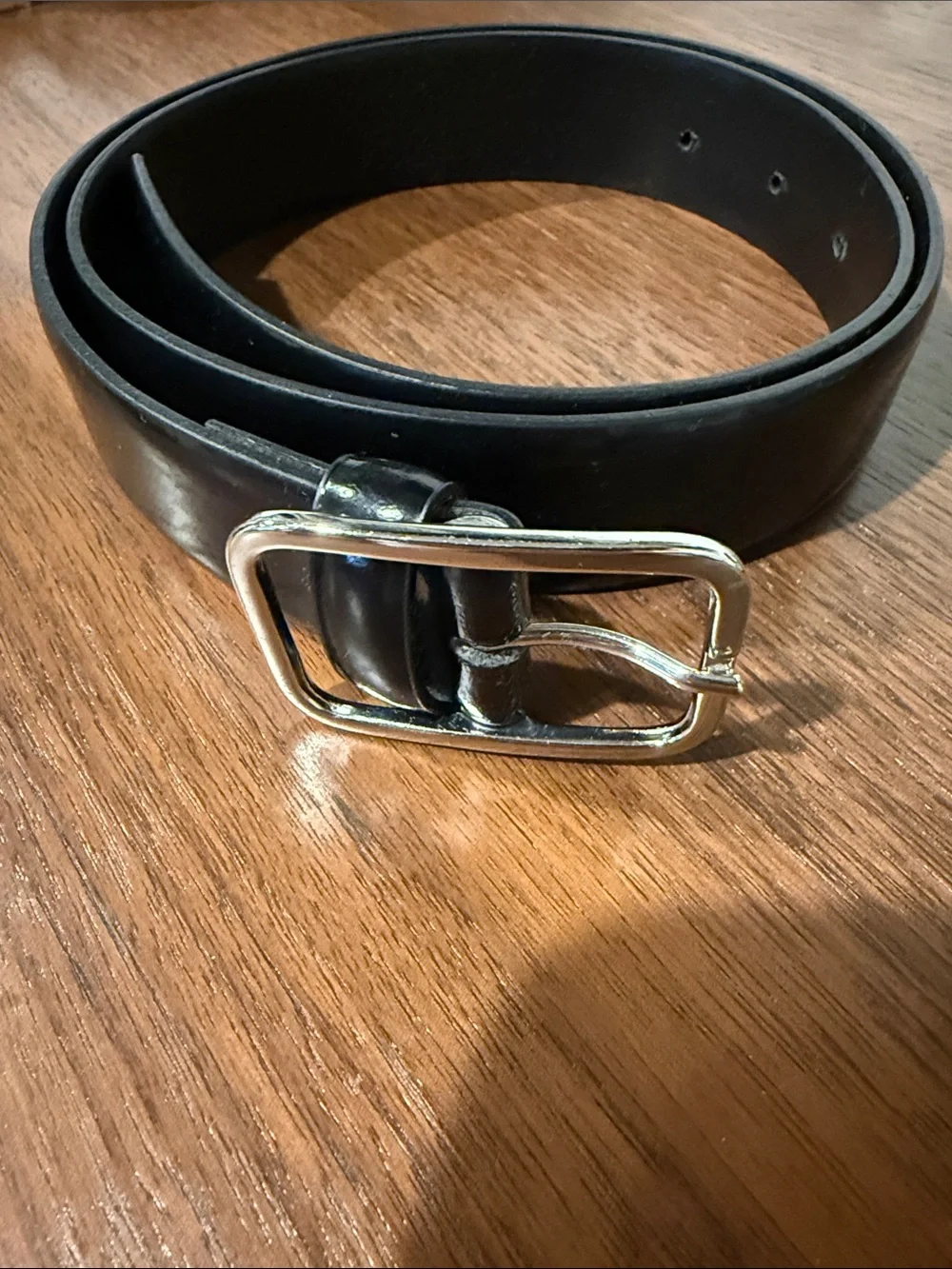 Tela Varco Black Leather Belt S